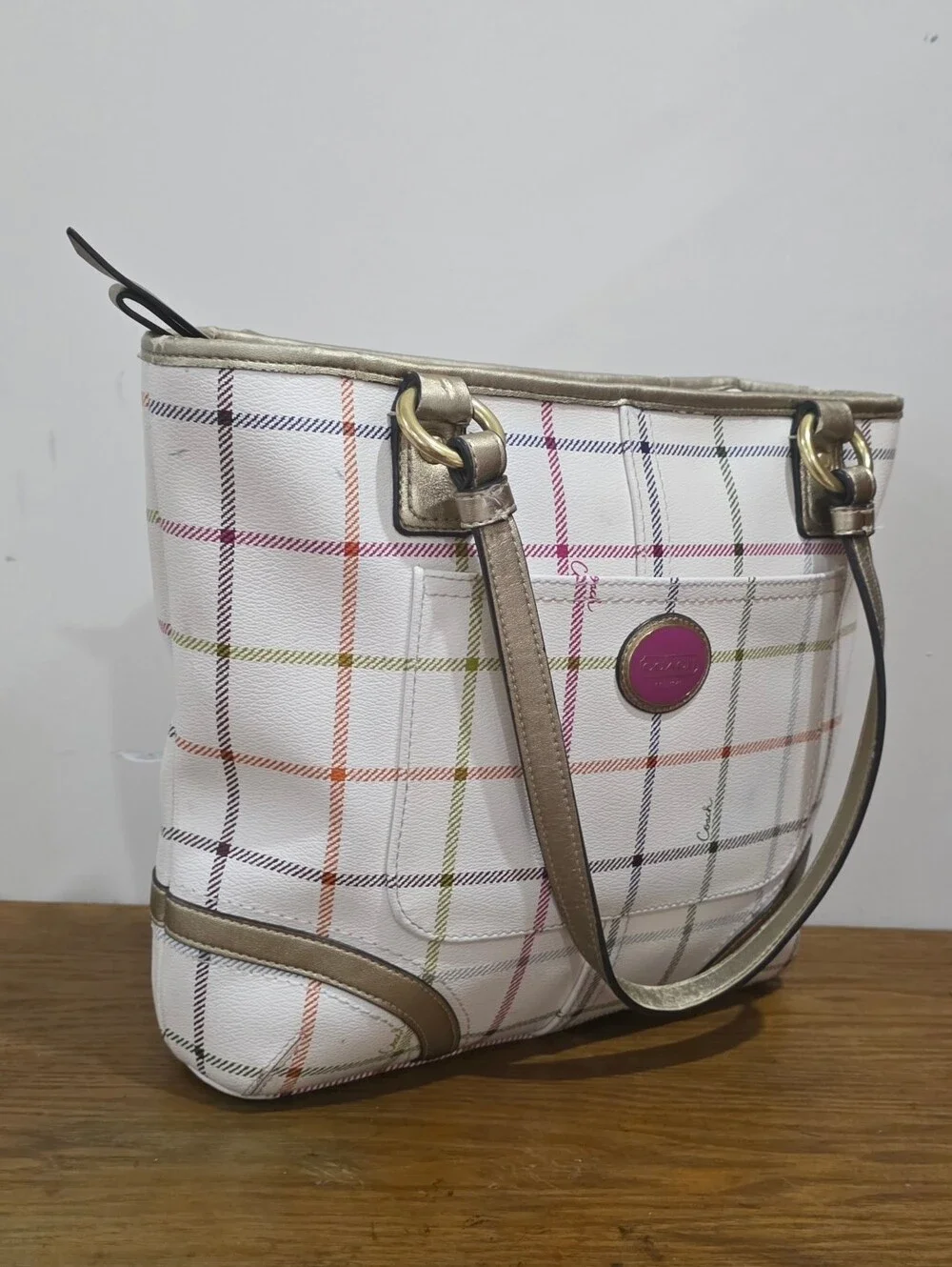 Coach signature coated